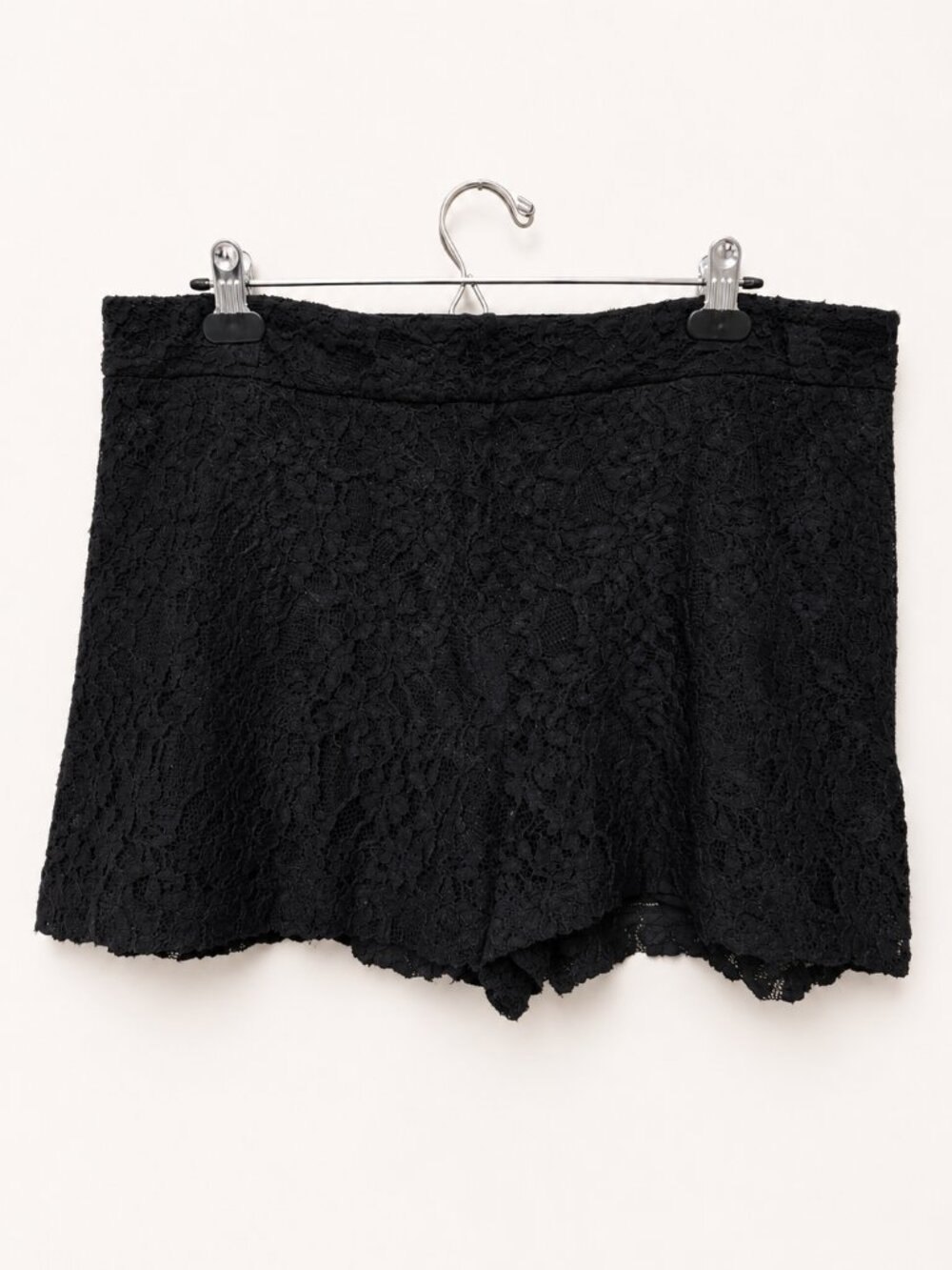 Atmosphere Black with Golden Lace Shorts Size 14